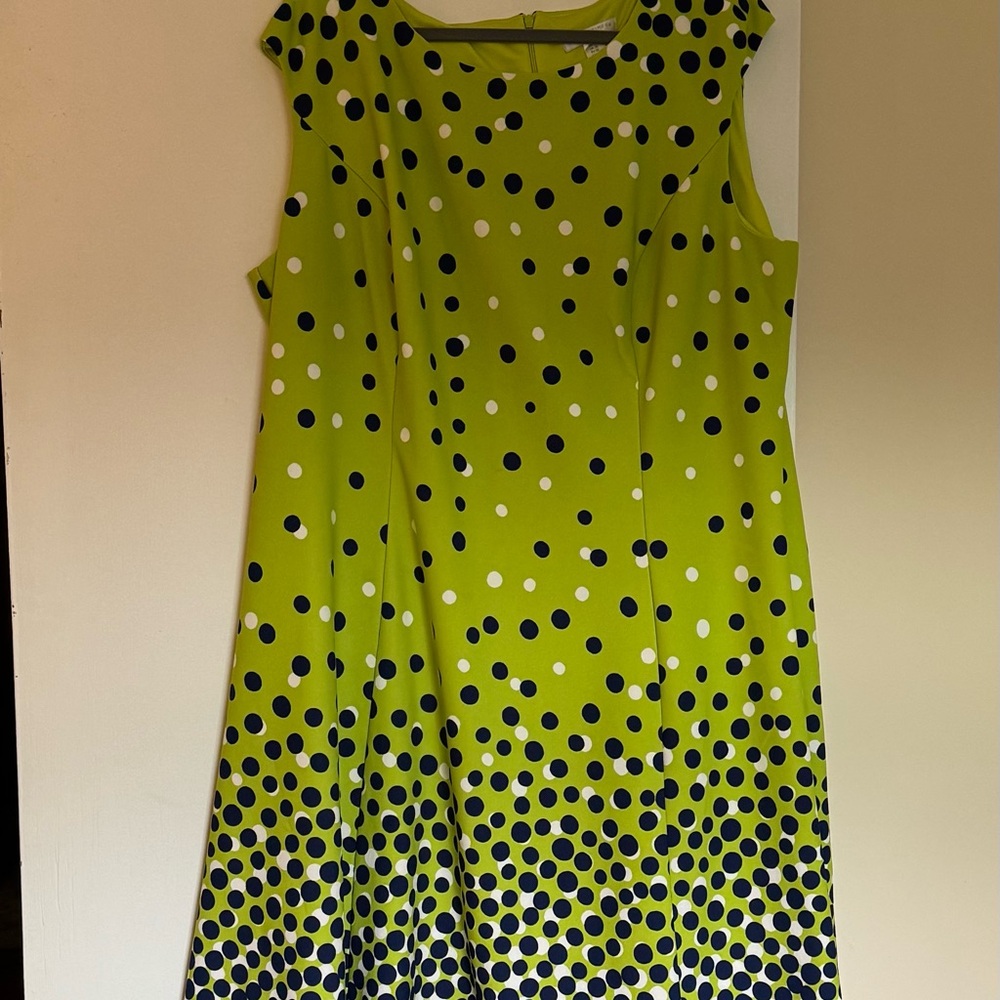 London Times Vibrant Lime Dress